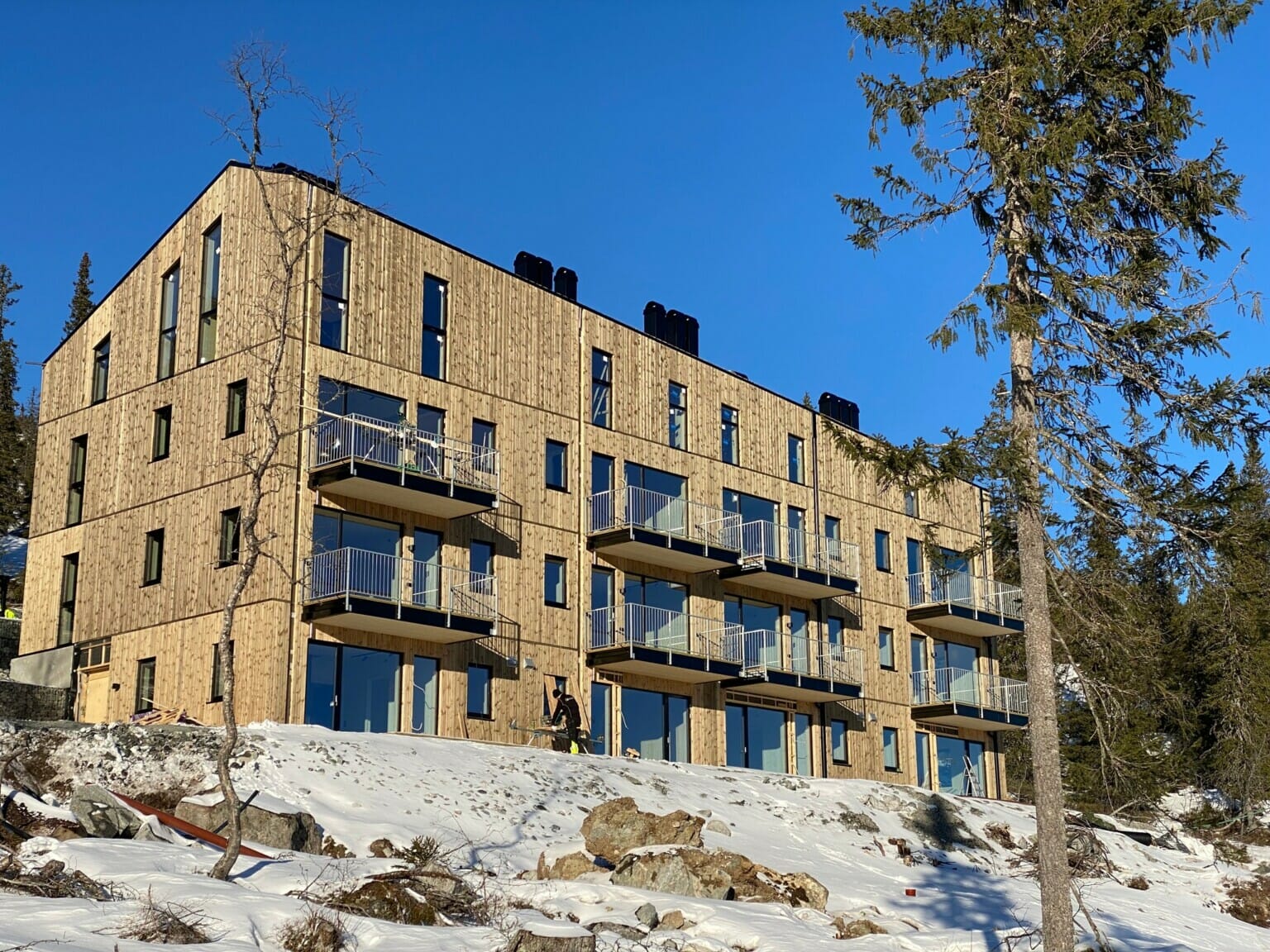 Fjellparken på Høgevarde fasade